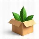 Eco-friendly package icon