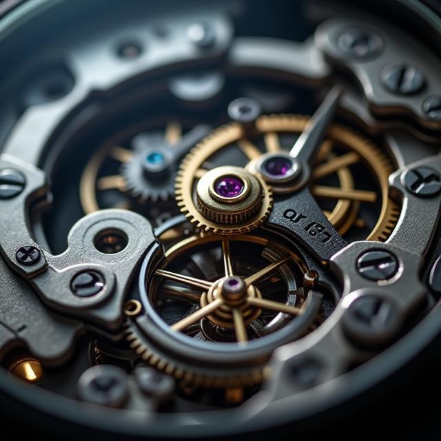 Close-up of NovaTime movement